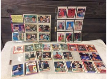 165 Assorted Baseball Cards In Sheets