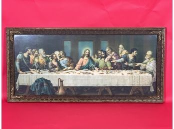 Vintage Last Supper Print By Furst Line