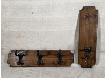 Vintage Coat Racks With Large 6 Hooks