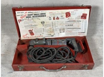 Vintage Milwaukee Heavy Duty Right Angle Drill