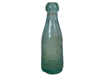 Antique Blob Top Embossed Bottle R Robinson Brooklyn New York