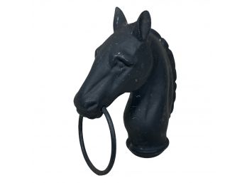 Vintage Repro Cast Aluminum Horse Head Tie Out