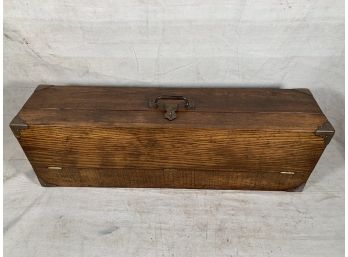 Vintage Homemade Wooden Toolbox