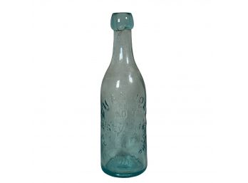 Antique Embossed Blob Top Bottle Chas Joly Philadelphia