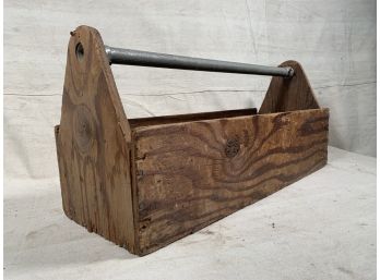 Vintage Homemade Toolbox With Pipe Handle