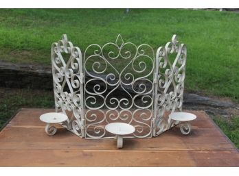 Vintage Wrought Iron Candle Sconce