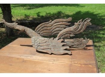 Antique Carved Wood Dragon