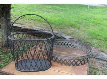 Pierre Deux Wrought Iron Baskets