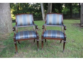Vintage Duncan Phyfe Style Arm Chairs