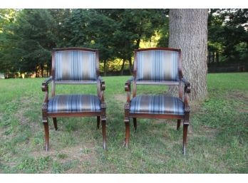 Vintage Duncan Phyfe Style Armchairs