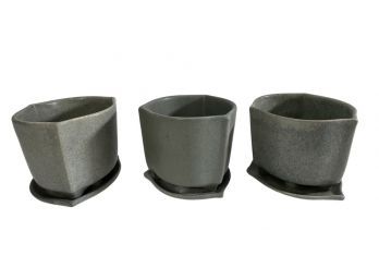 Three Ceramic Planters