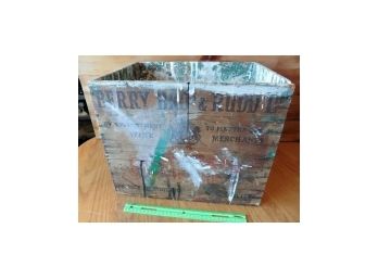 Crate Berry Bros & Rudd Ltd Wine Merchants Scotland Wooden Shipping Bottle Box