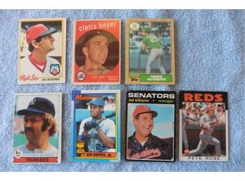 Lot Of Baseball Cards (Mark McGwire, Pete Rose, Cletis Boyer, Ken Griffey Jr. Munson )