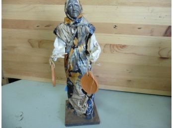 Nuno Velez Mexico Paper Mache Hecho En Art Artist Folk Figure 14' Ceramic