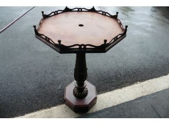 Vintage Mahogany Lamp Stand Or End Table Hand Made