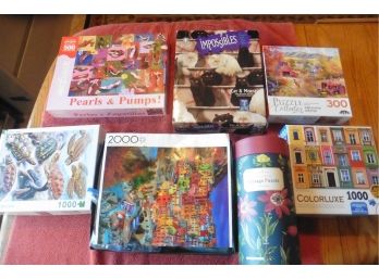 Lot Of 7 Puzzles