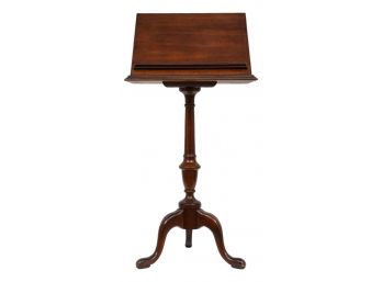 Brandt Furniture Company Mahogany Pedestal Bookstand