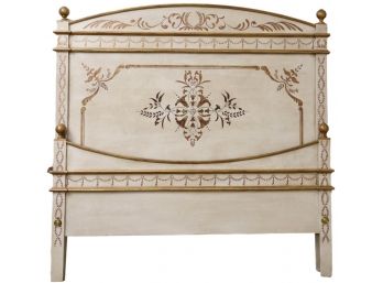 Amy Howard Elegant Hand Painted Venetian Queen Size Bed Frame (RETAIL $6,438)