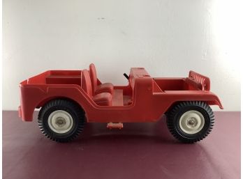 Marx Large Plastic Red Jeep