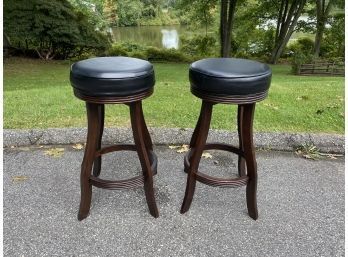 Pair Of American Heritage Billiards Bar Stools