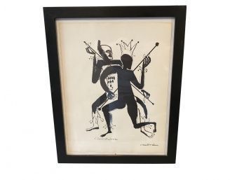 'Primitives Dance' David Stone Martin Lithograph