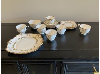 Small English Fine Bone China Set (creamer Found Later)