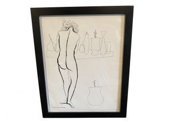 Figural Lithograph By David Stone Martin