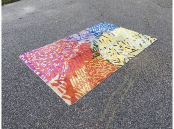 5' X 8' Colorful Wool Area Rug By CB2