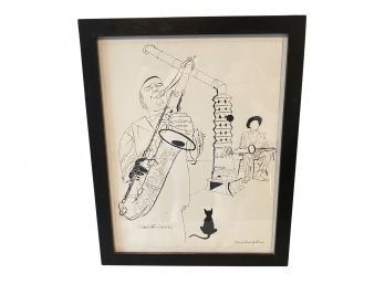 'Tenor Saxophone' David Stone Martin Lithograph