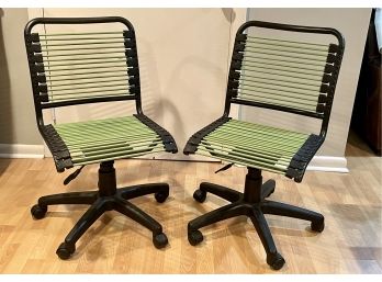 Pair Of Euro Styled Bungee Desk Chairs