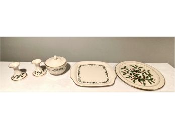 Lot Of Lenox Holiday Themed Tableware