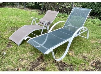 Pair Of Patio Loungers