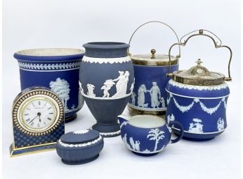 Vintage And Antique Wedgwood Cobalt Jasperware