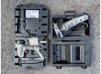 A Nail Gun And Plate Joiner By Porter-Cable