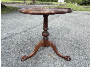 An Antique Mahogany 'Pie Crust' Occasional Table