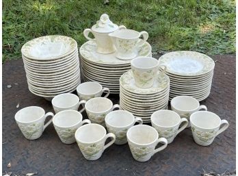 A Large Vintage Dinner Service, 'Poppytrail' By Metlox