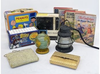 Vintage Decor - Peanuts Lunch Box, Antique Books, And More - WOW!