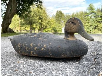 A Vintage Cork Decoy Signed W. Van Voorins