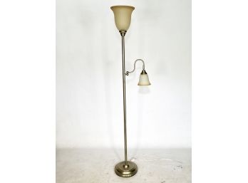 A Brass Standing Lamp