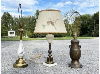 A Trio Of Vintage Lamps