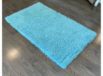 Pottery Barn Teen Wool Shag Rug ~ Turquoise  ~ 3 X 5