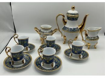 Chekoslovakian Fine Porcelain Espresso Set