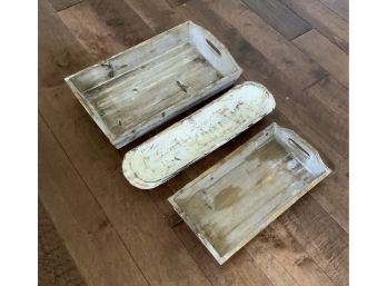 3 Wood Trays