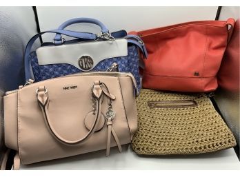 4 Pc Purse Lot ~ Guess, Nine West & More ~