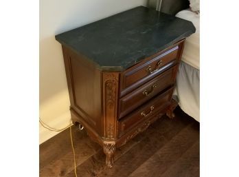 Pair Fossilstone Top Night Stands