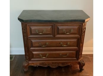 Bedside Chest W/fossilstone Top