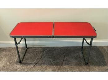 Small Folding Table W/red FormicaTop