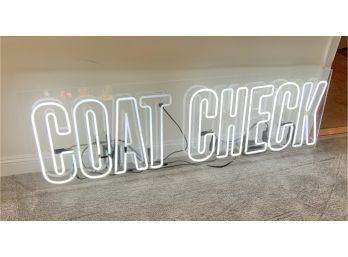 Neon COAT CHECK Sign