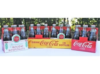 Vintage Unopened Case Of 'Holiday Hospitality' Original 6.5oz. Coca-Cola Bottles - Lot 3