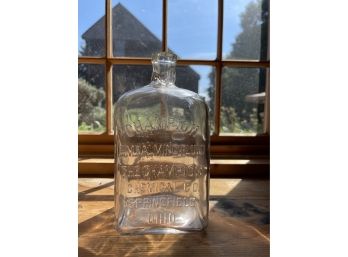 Antique Hand Blown Embalming Bottle Embossed-champion Embalming Fluid The Champion Co. Springfield Ohio-Lot 3